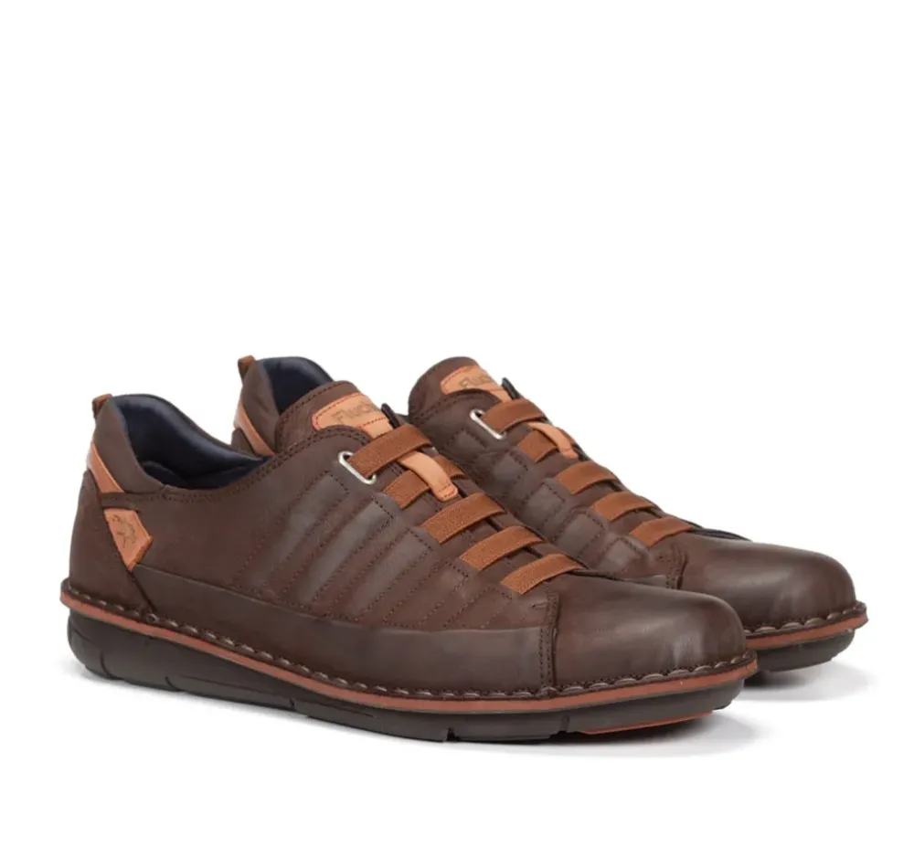 Fluchos Institch|Calzado Casual>ALFA F0703 Zapato Marrón