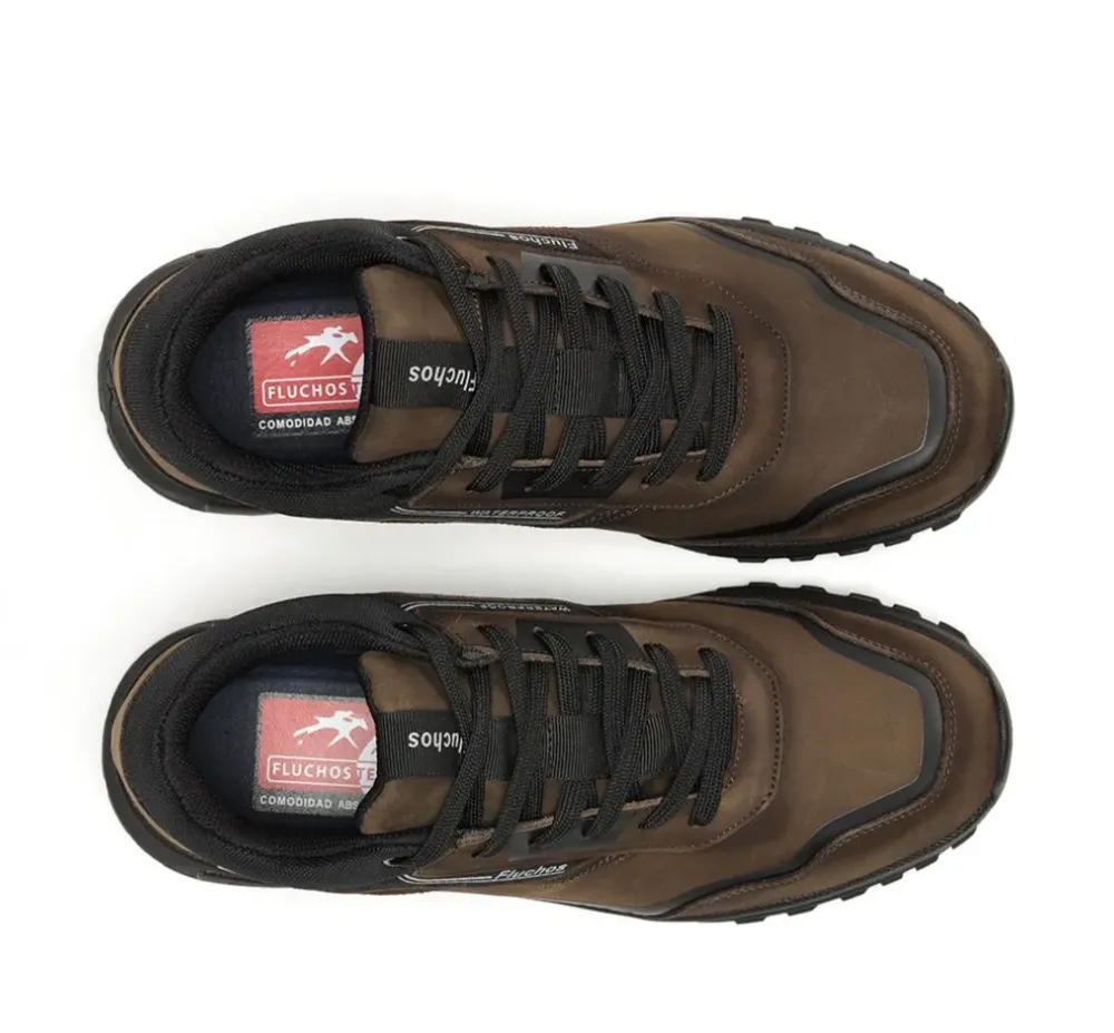 Fluchos Impermeable|Cordones>ARION F1840 Deportivo Taupe