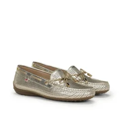 Fluchos Mujer>BRUNI F1428 Mocasín Dorado