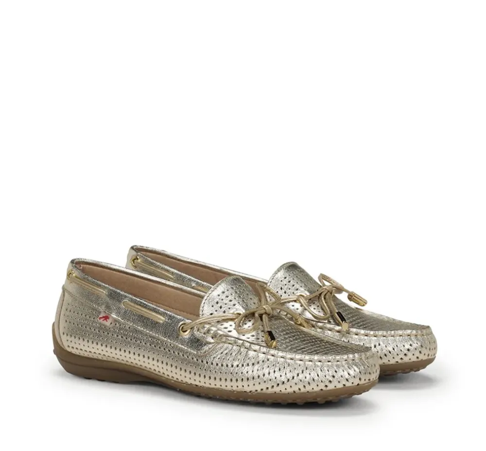 Fluchos Mujer>BRUNI F1428 Mocasín Dorado