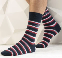 Fluchos Calcetines>CA0009 Calcetines Largos Rayas y Azul