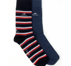 Fluchos Calcetines>CA0009 Calcetines Largos Rayas y Azul