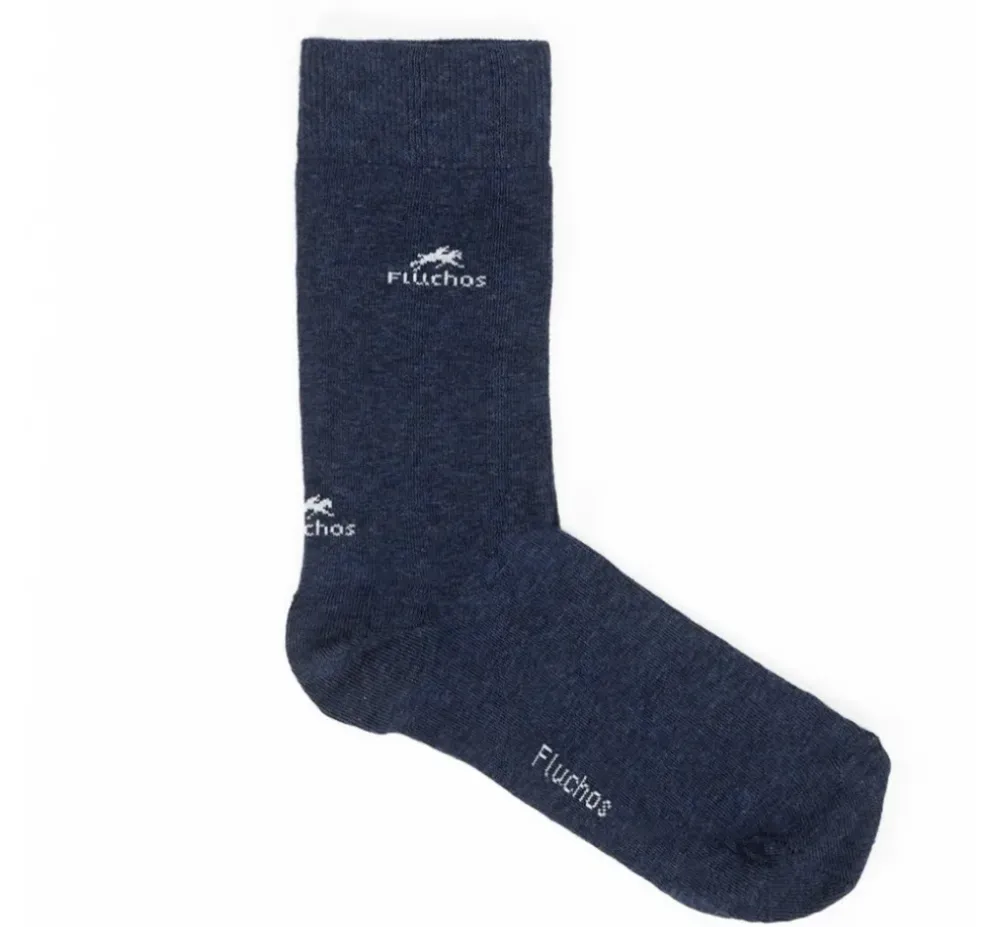 Fluchos Calcetines>CA0009 Calcetines Largos Rayas y Azul