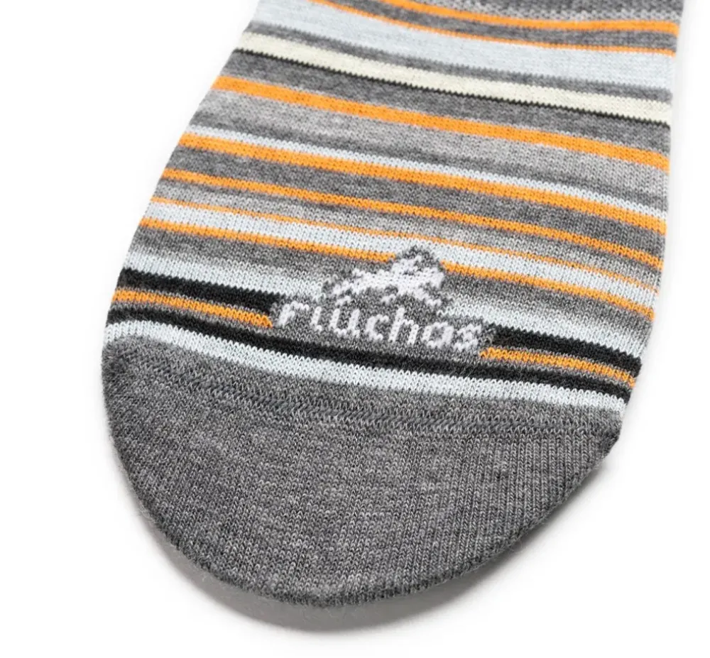 Fluchos Calcetines>CA0002 Pinkies Rayas y Gris
