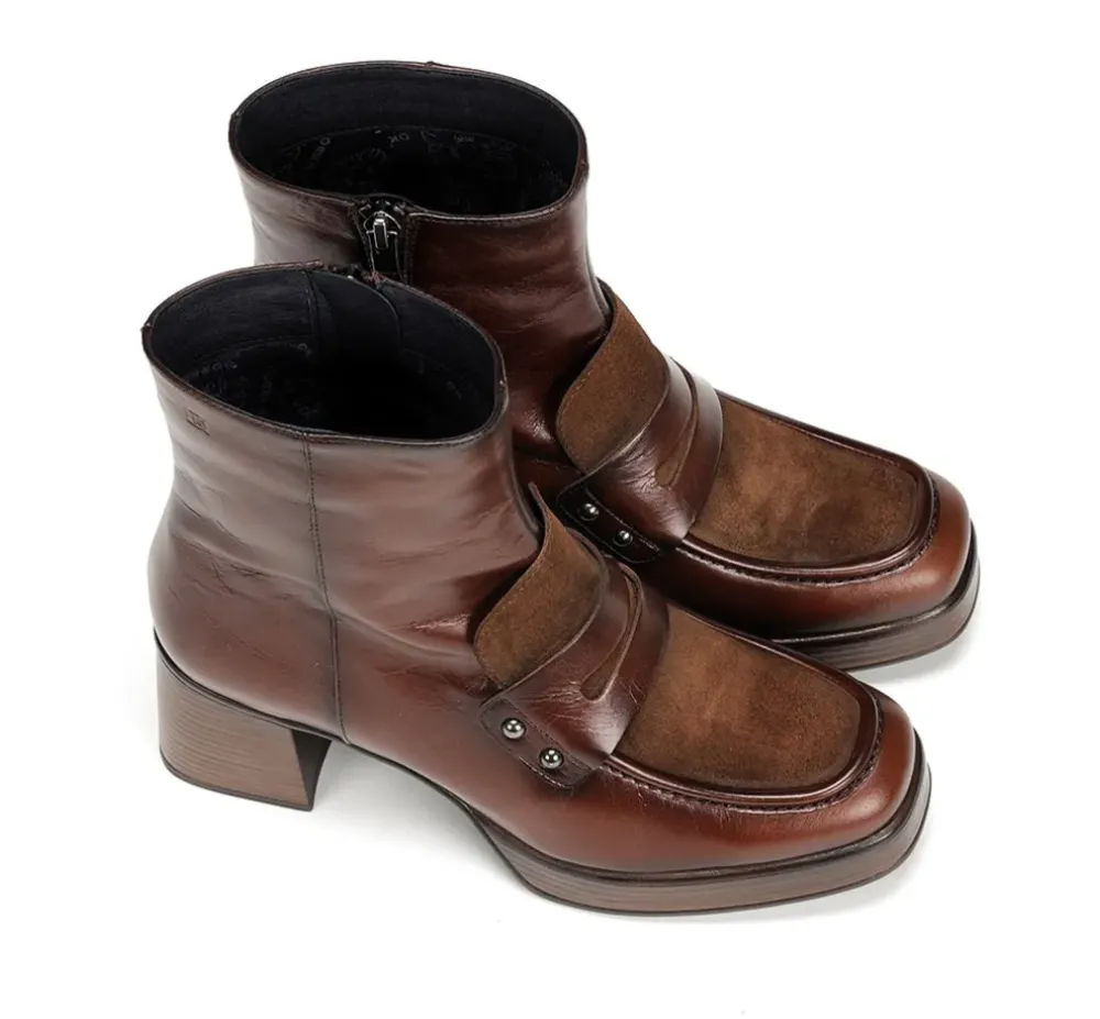 Fluchos Mujer>CRISTEL D9158 Botín Marrón