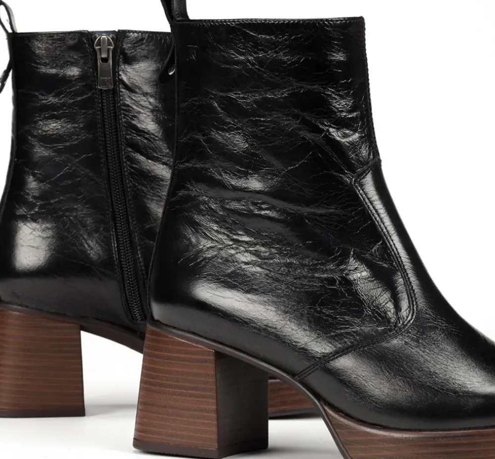 Fluchos Dorking By Fluchos|Calzado Casual>CRISTEL D9157 Botín Negro