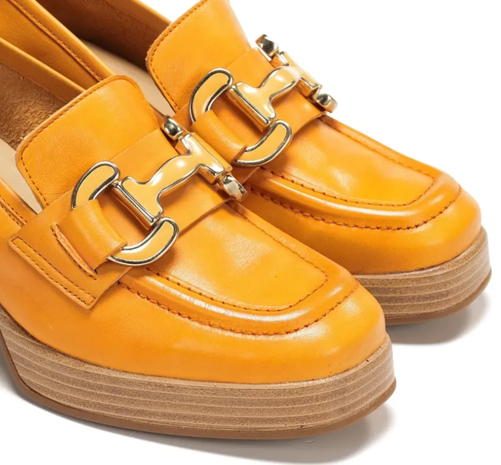 Fluchos Mujer>CRISTEL D9232 Mocasín Naranja