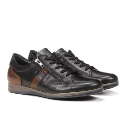 Fluchos Calzado Casual|Deportivos>DANIEL F1281 Zapato Con Cordoness Negro