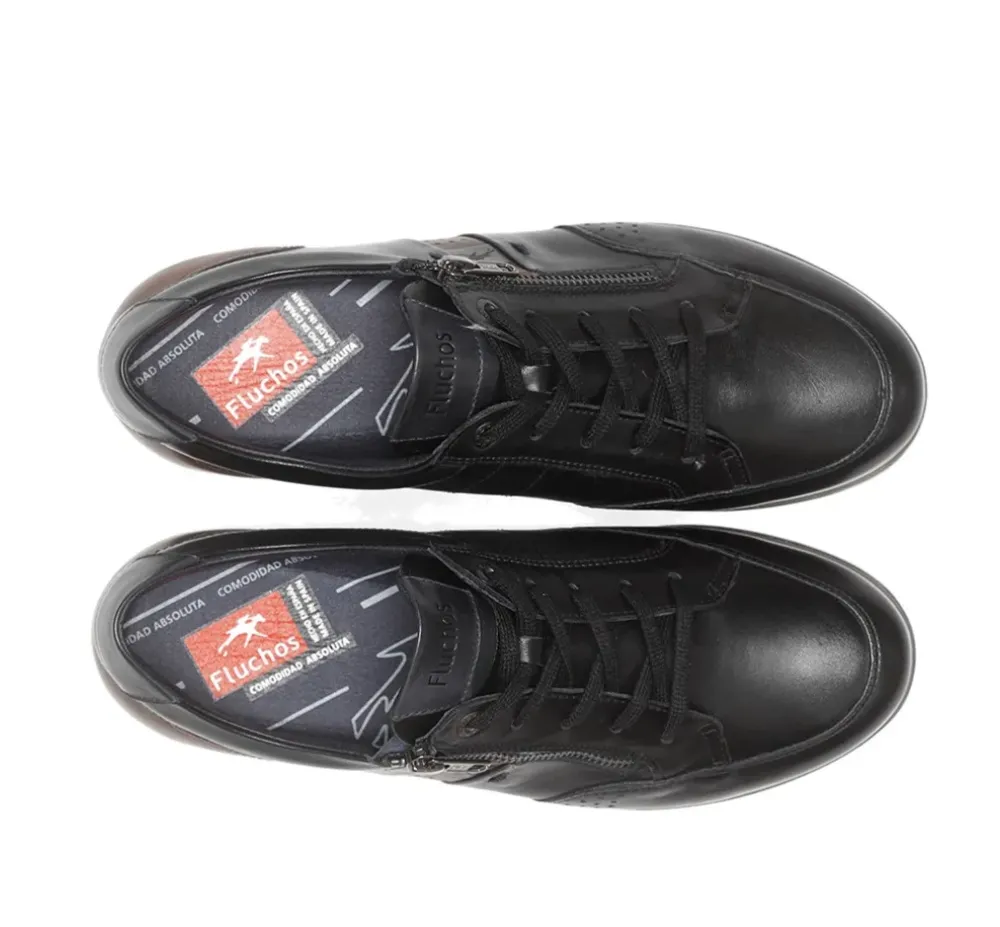 Fluchos Calzado Casual|Deportivos>DANIEL F1281 Zapato Con Cordoness Negro
