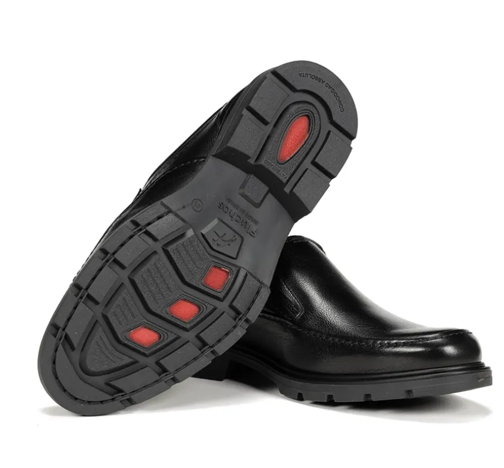 Fluchos Impulse|Calzado Vestir>FREDY F1606 SlipOn Negro