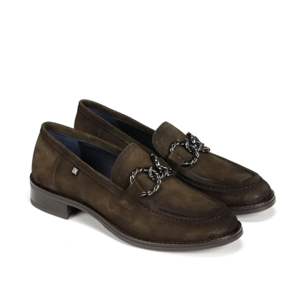 Fluchos Mujer>HARVARD D9117 Mocasín Verde