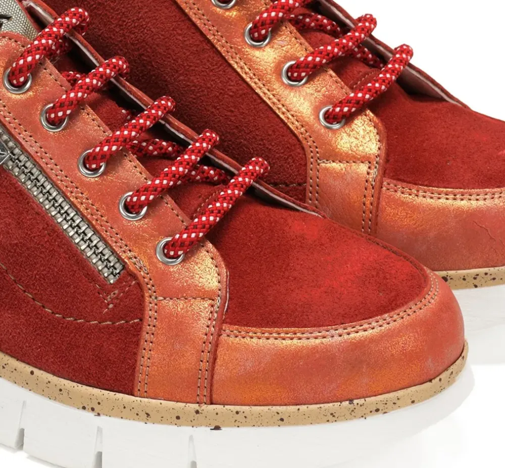 Fluchos Mujer>INDIA D9300 Deportivo Rojo