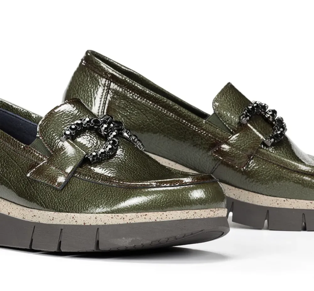 Fluchos Dorking By Fluchos|Calzado Casual>INDIA D9325 Mocasín Verde