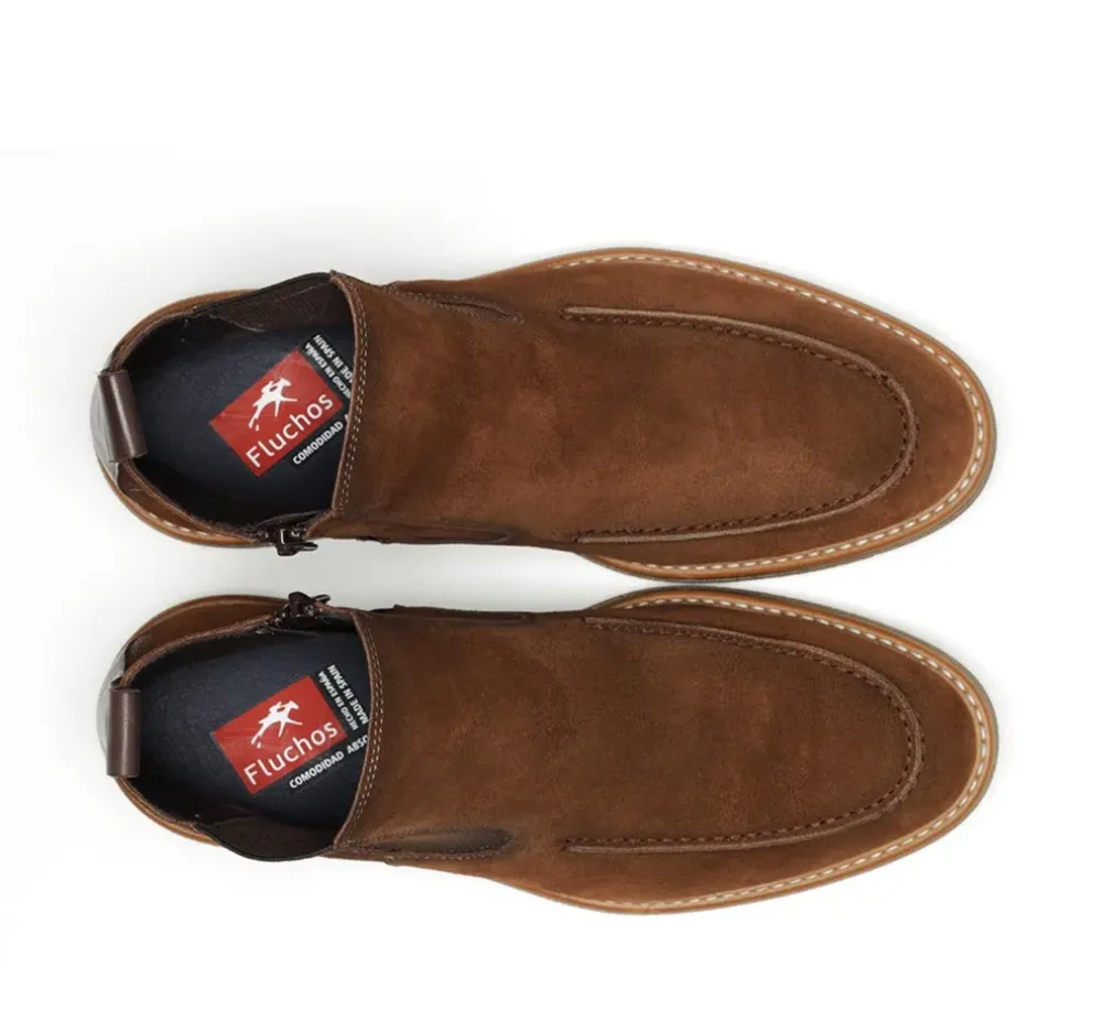Fluchos Calzado Casual|Botines>KASPER F1821 Botín Marrón