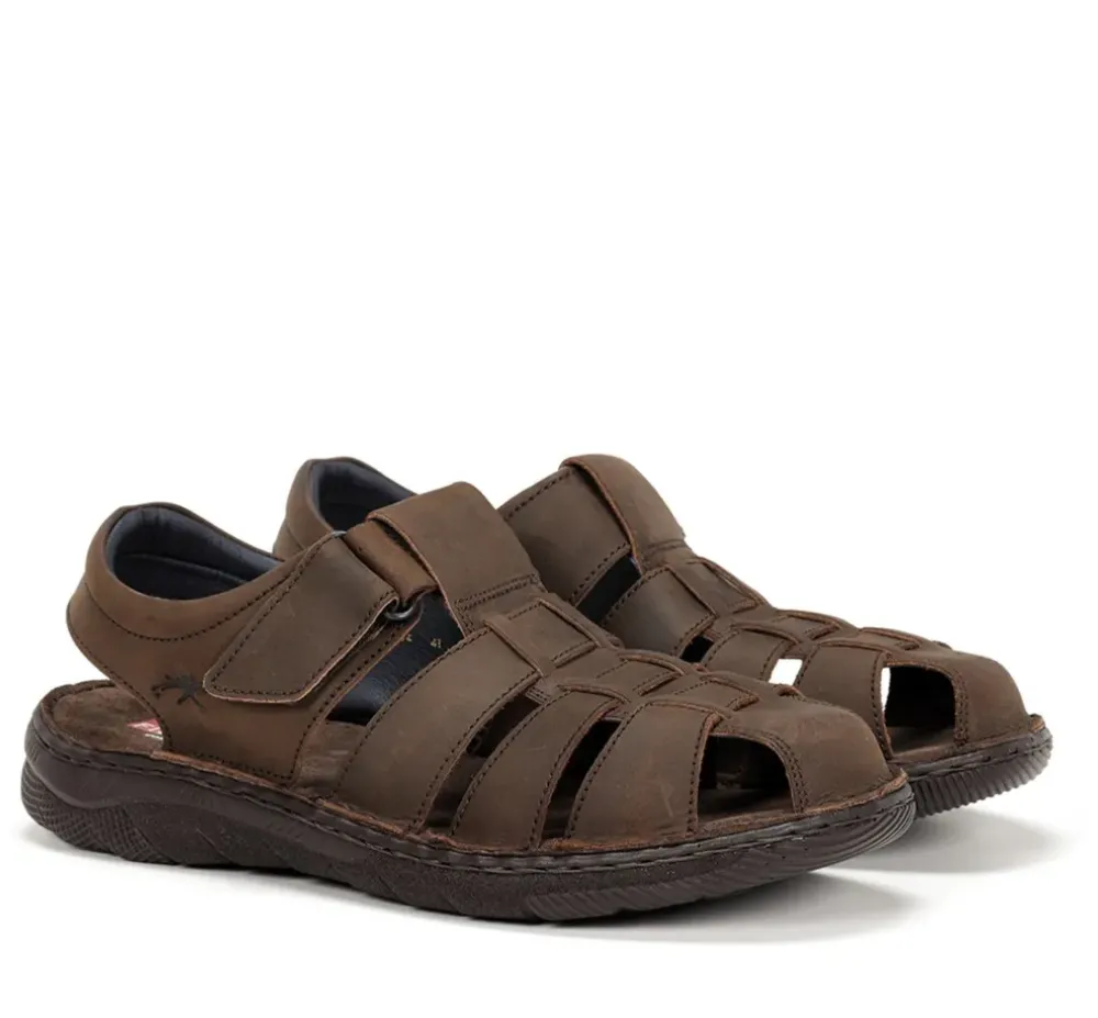 Fluchos Hombre>KEOPS F1754 Sandalia Marrón