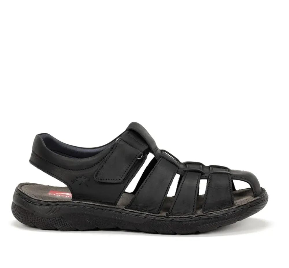 Fluchos Hombre>KEOPS F1754 Sandalia Negra