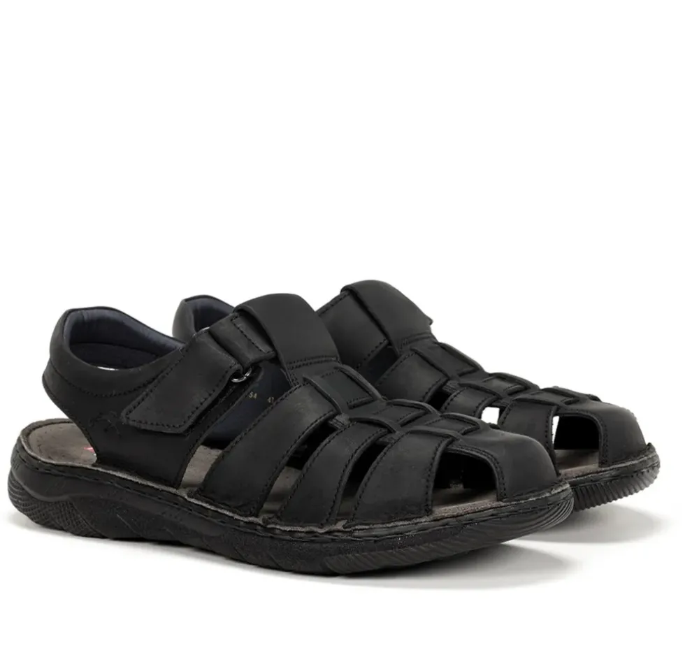 Fluchos Hombre>KEOPS F1754 Sandalia Negra