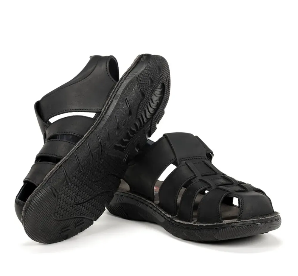 Fluchos Hombre>KEOPS F1754 Sandalia Negra