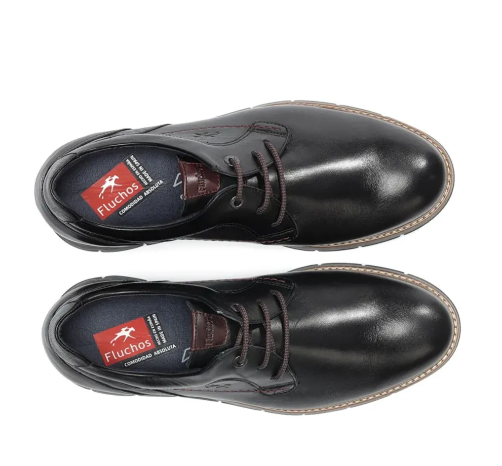 Fluchos Calzado Casual|Zapatos>KIRO F0974 Zapato Negro