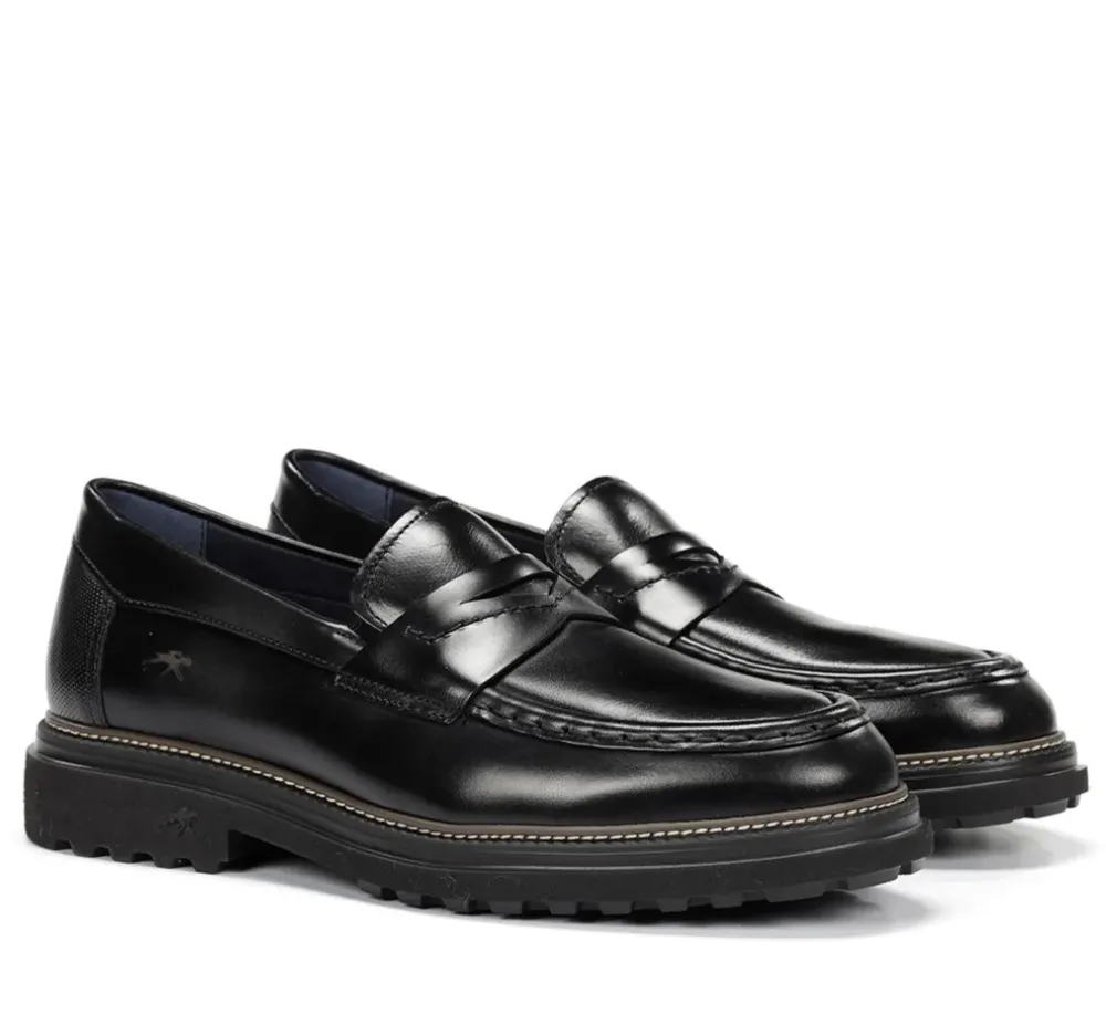 Fluchos Light|Calzado Casual>LINCON F2058 Mocasín Negro