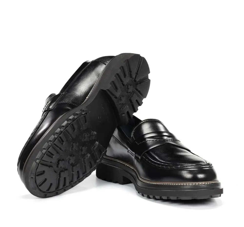 Fluchos Light|Calzado Casual>LINCON F2058 Mocasín Negro