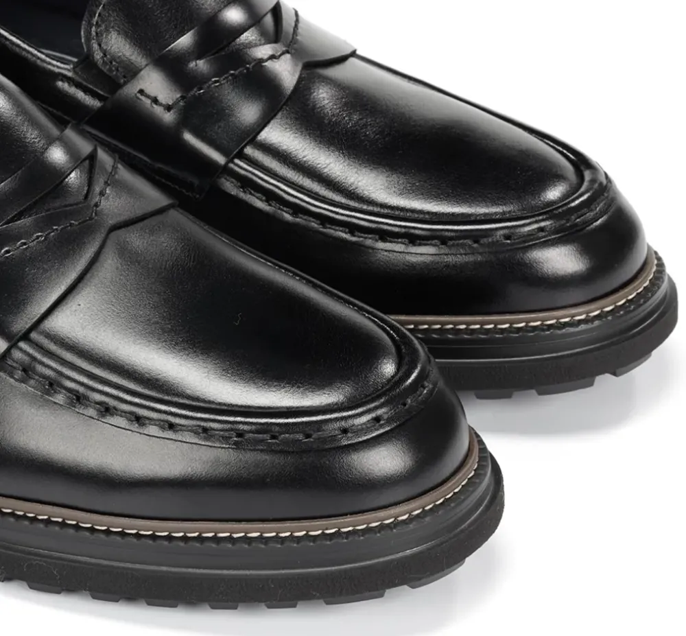 Fluchos Light|Calzado Casual>LINCON F2058 Mocasín Negro