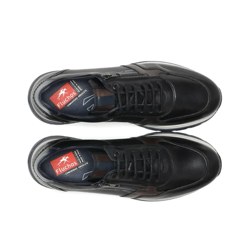 Fluchos Calzado Casual|Cordones>LOUIS F1600 Deportivo Negro