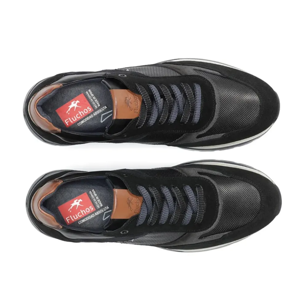 Fluchos Calzado Casual|Cordones>LOUIS F1959 Deportivo Negro