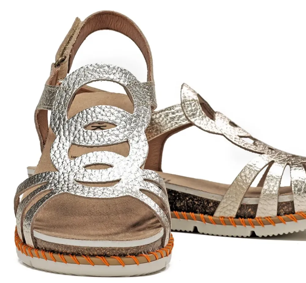 Fluchos Mujer>SPORT D9322 Sandalia Dorada