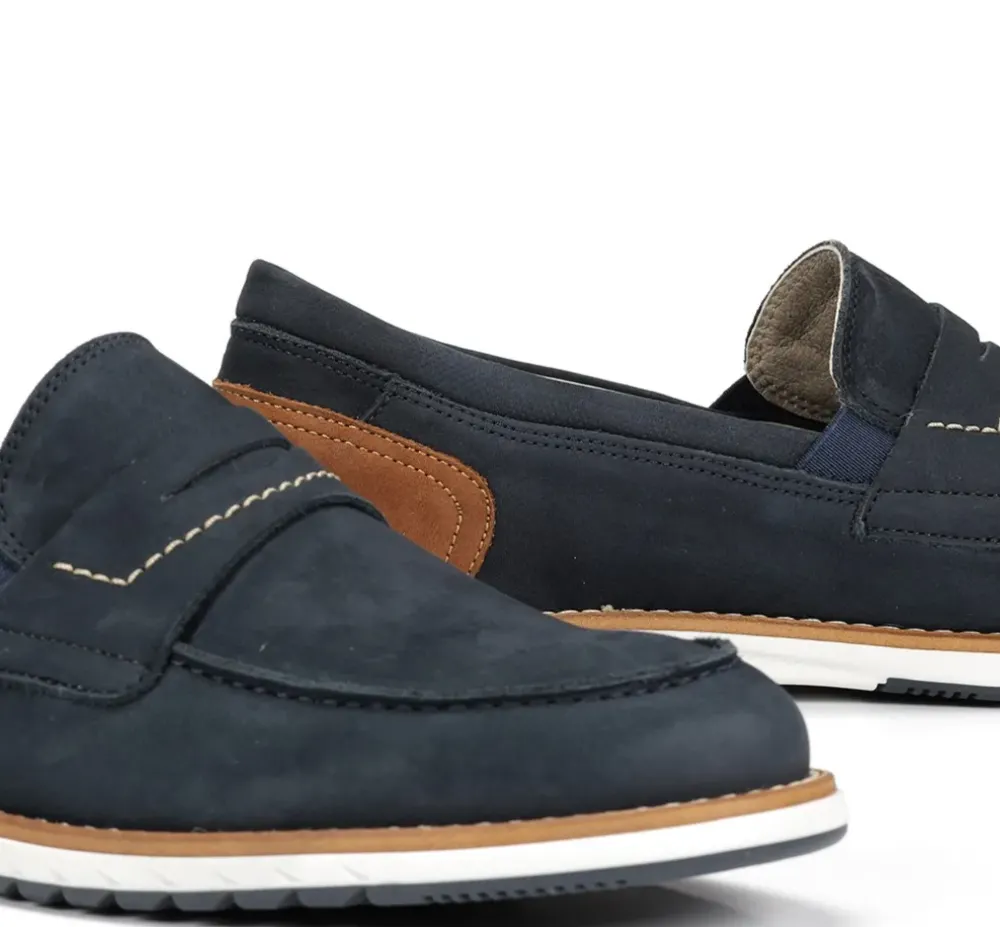 Fluchos Hombre>TAYLOR F1980 Mocasín Azul