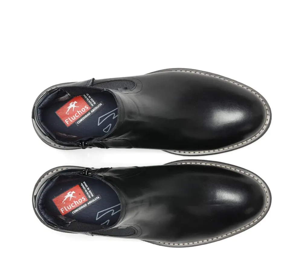 Fluchos Botines|Calzado Casual>TERRY F1343 Botín Negro