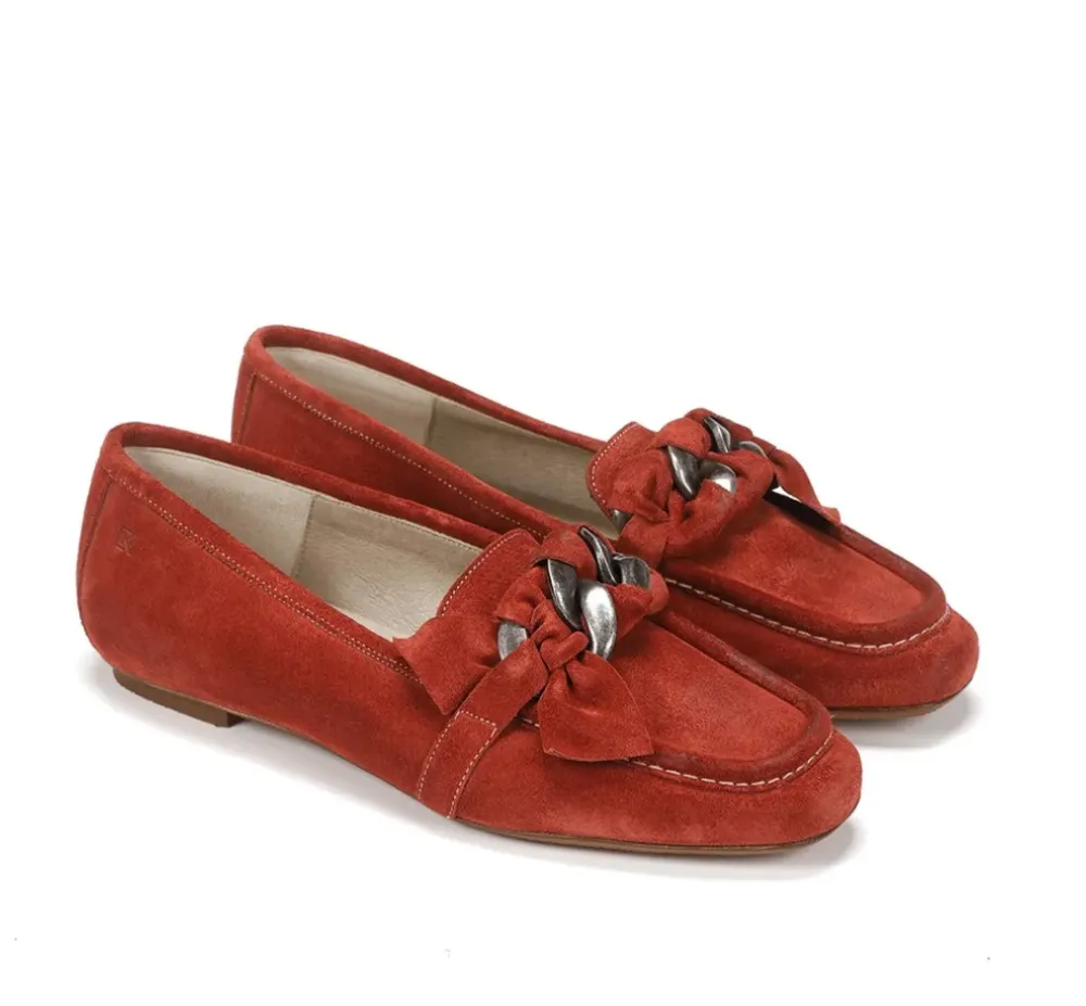Fluchos Mujer>TIGRE D8792 Mocasín Rojo