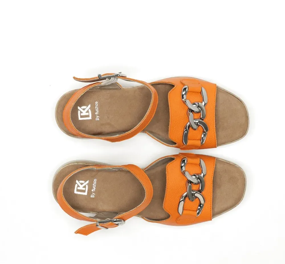Fluchos Mujer>UBARI D9034 Sandalia Naranja
