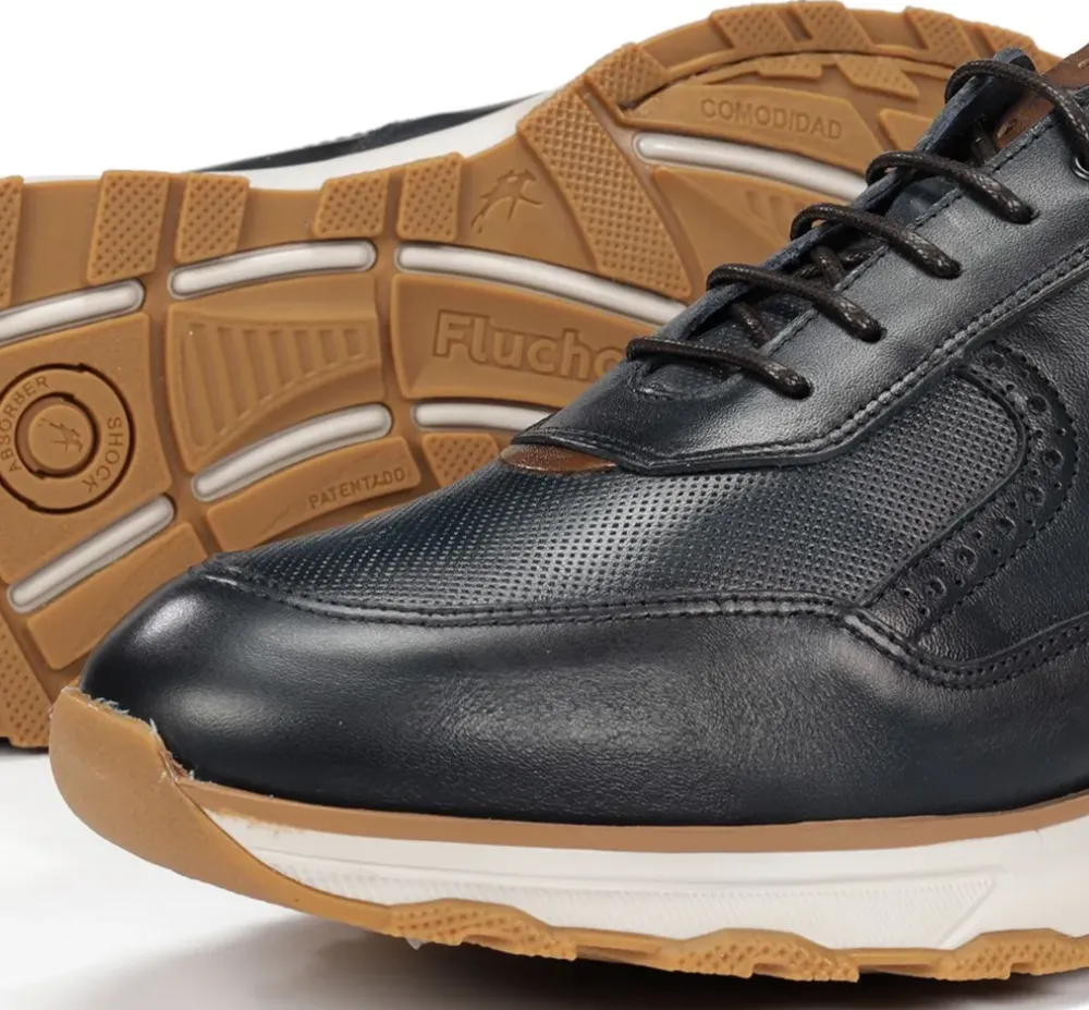 Fluchos Light|Calzado Casual>WALTER F2082 Deportivo Azul