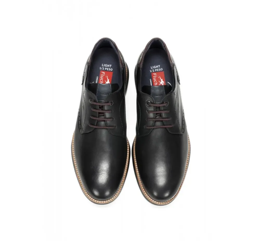 Fluchos Light|Calzado Casual>WILLIAM F1351 Zapato Negro