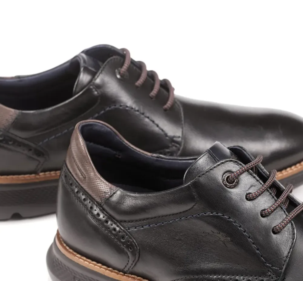 Fluchos Light|Calzado Casual>WILLIAM F1351 Zapato Negro