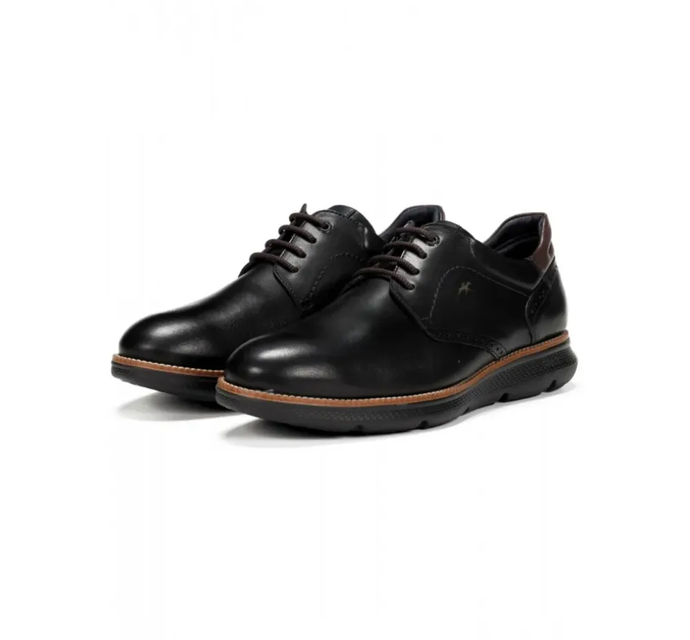 Fluchos Light|Calzado Casual>WILLIAM F1351 Zapato Negro