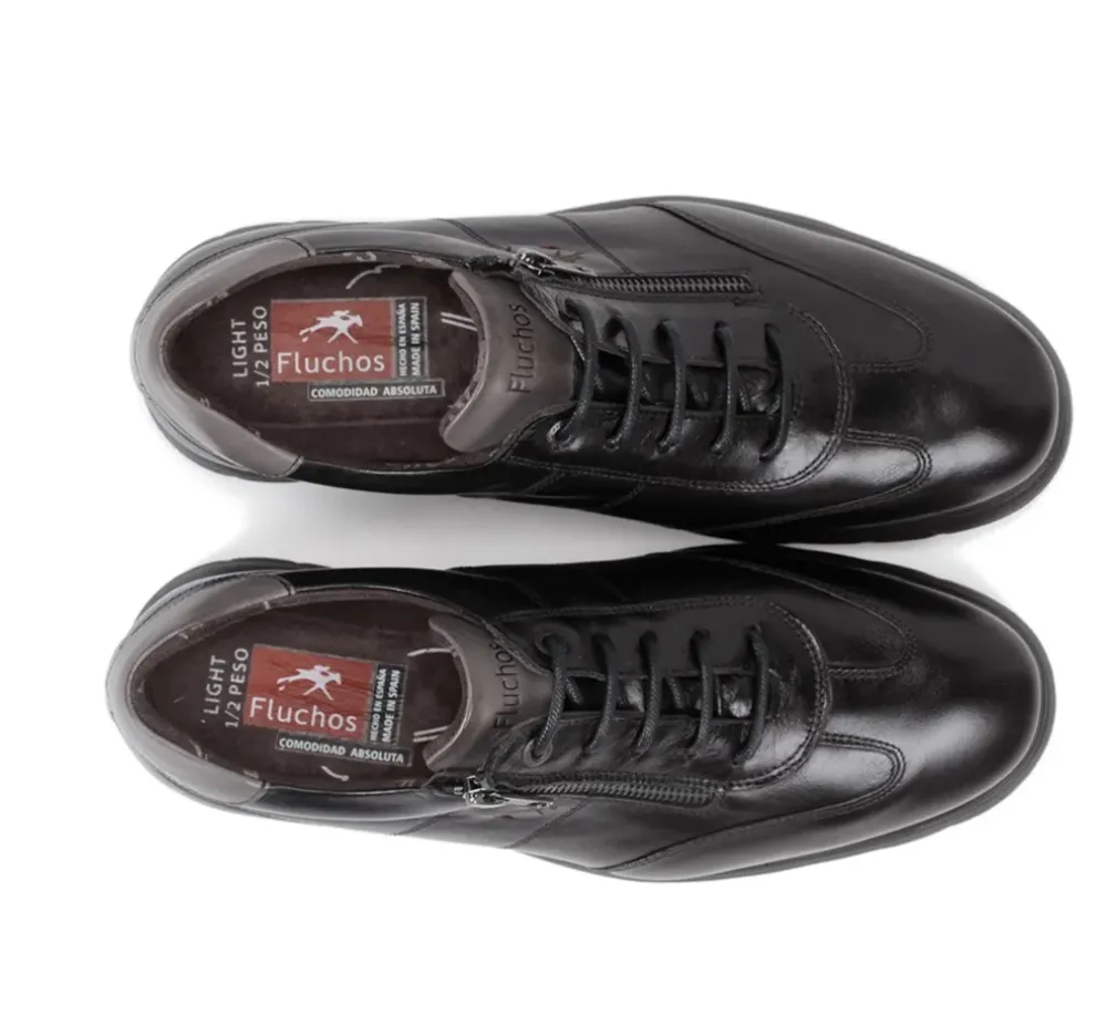 Fluchos Light|Originals>ZETA F0606 Zapato Negro